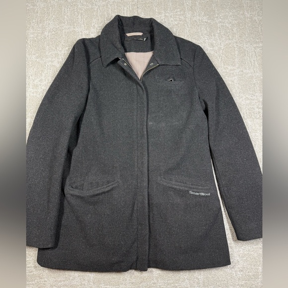Smartwool Jackets & Blazers - Smart wool Womens Wool Banff Full Zip Gray Black Jacket Size Medium